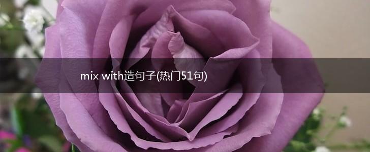 mix with造句子(热门51句),第1张