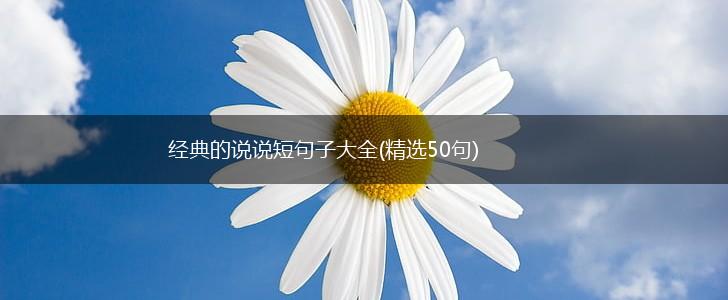 经典的说说短句子大全(精选50句),第1张