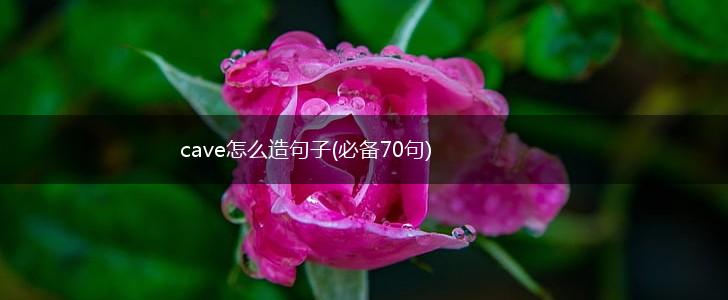 cave怎么造句子(必备70句),第1张