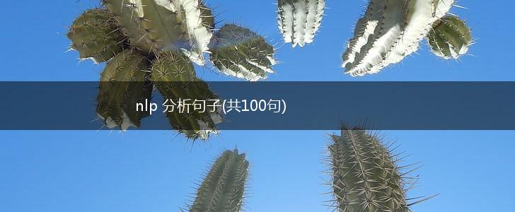 nlp 分析句子(共100句),第1张