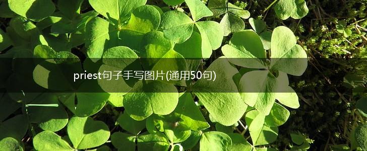 priest句子手写图片(通用50句),第1张
