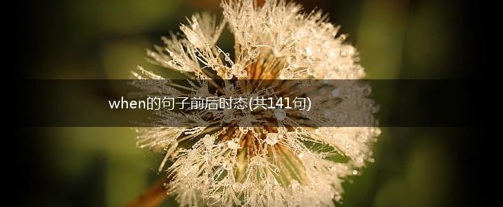 when的句子前后时态(共141句),第1张