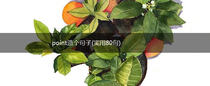 point造个句子(实用80句),第1张