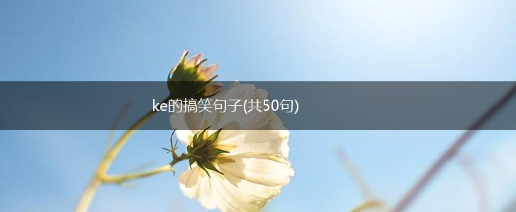 ke的搞笑句子(共50句),第1张