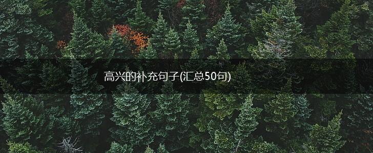 高兴的补充句子(汇总50句),第1张