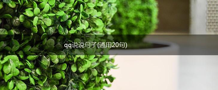 qq说说句子(通用20句),第1张