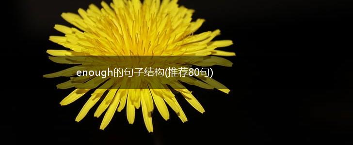 enough的句子结构(推荐80句),第1张