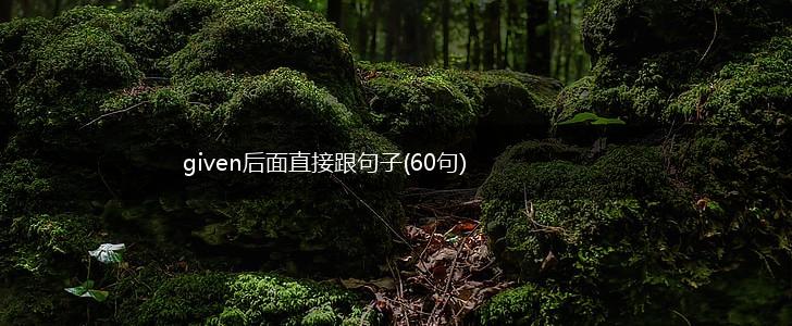 given后面直接跟句子(60句),第1张