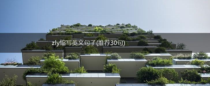 zly缩写英文句子(推荐30句),第1张