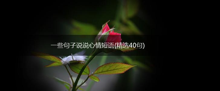 一些句子说说心情短语(精选40句),第1张