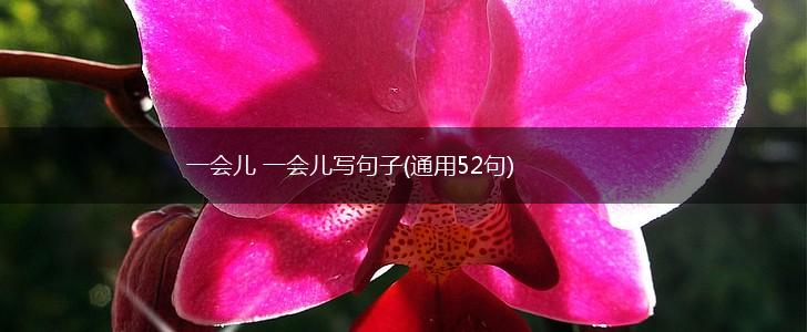 一会儿 一会儿写句子(通用52句),第1张