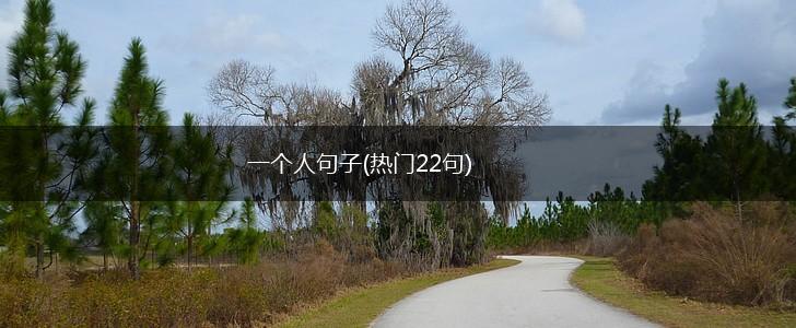 一个人句子(热门22句),第1张