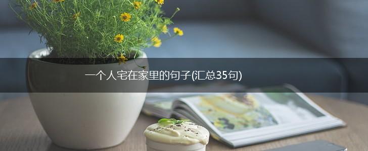 一个人宅在家里的句子(汇总35句),第1张