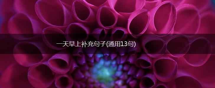 一天早上补充句子(通用13句),第1张