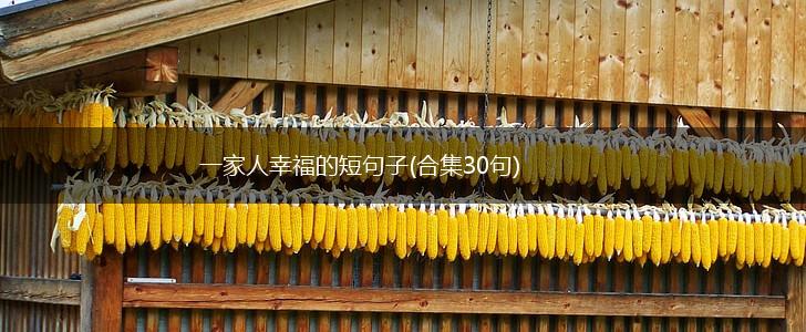 一家人幸福的短句子(合集30句),第1张