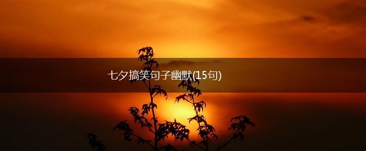七夕搞笑句子幽默(15句),第1张