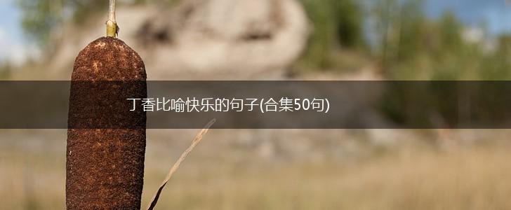 丁香比喻快乐的句子(合集50句),第1张