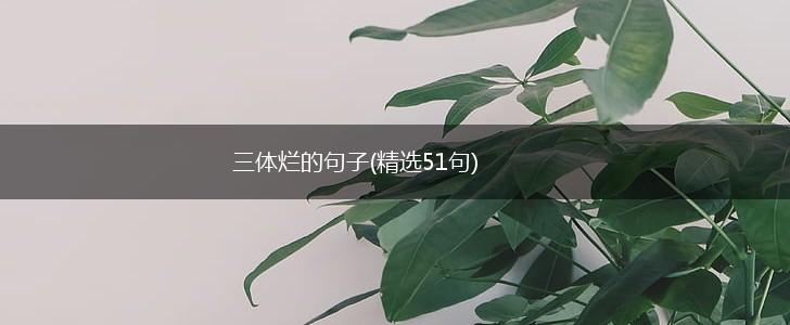 三体烂的句子(精选51句),第1张