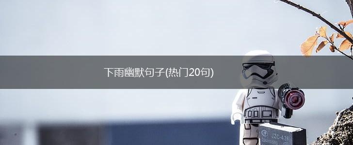 下雨幽默句子(热门20句),第1张