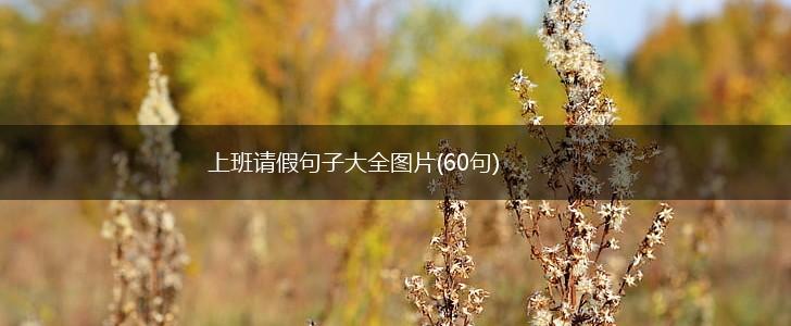 上班请假句子大全图片(60句),第1张