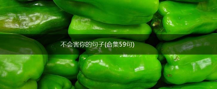 不会害你的句子(合集59句),第1张