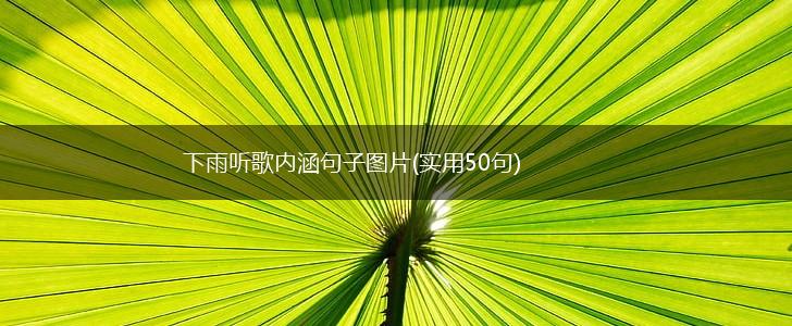 下雨听歌内涵句子图片(实用50句),第1张