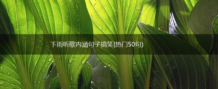 下雨听歌内涵句子搞笑(热门50句),第1张