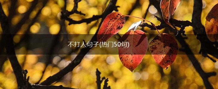不打人句子(热门50句),第1张