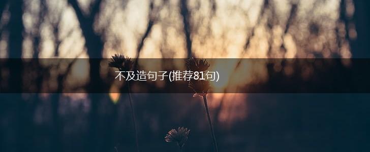 不及造句子(推荐81句),第1张