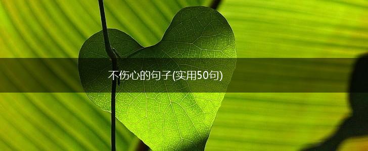 不伤心的句子(实用50句),第1张