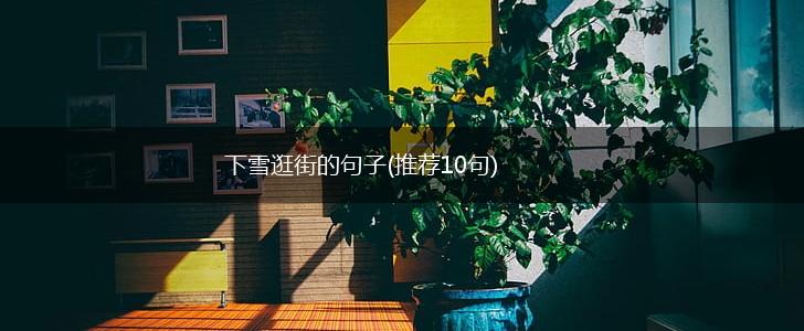 下雪逛街的句子(推荐10句),第1张
