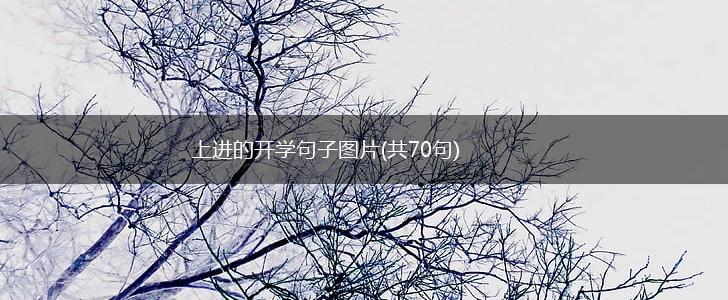 上进的开学句子图片(共70句),第1张