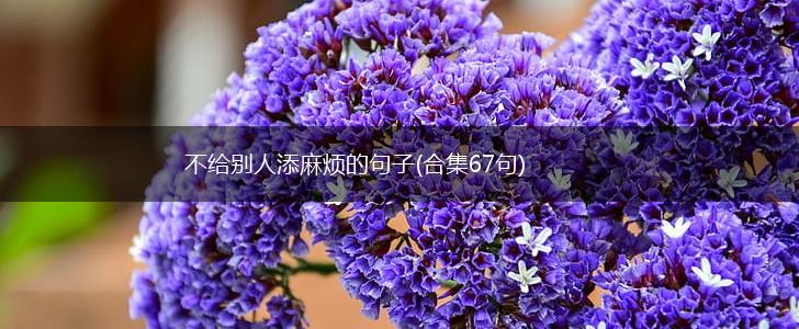 不给别人添麻烦的句子(合集67句),第1张