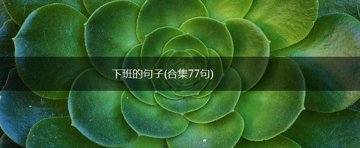 下班的句子(合集77句),第1张