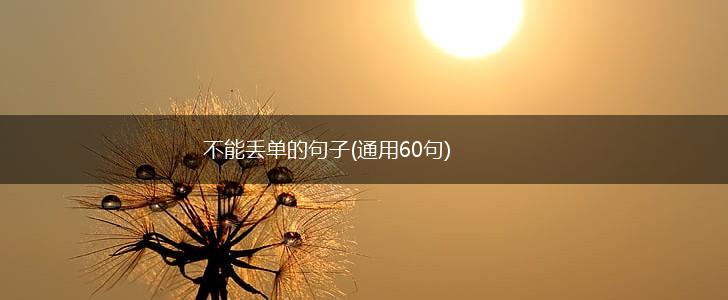 不能丢单的句子(通用60句),第1张