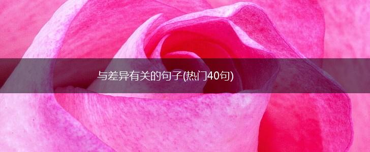 与差异有关的句子(热门40句),第1张