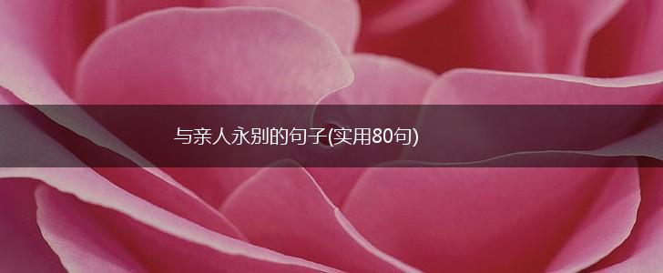 与亲人永别的句子(实用80句),第1张