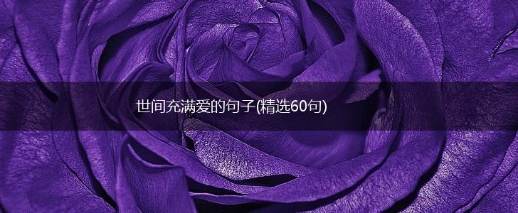世间充满爱的句子(精选60句),第1张