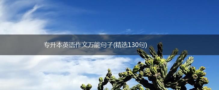 专升本英语作文万能句子(精选130句),第1张
