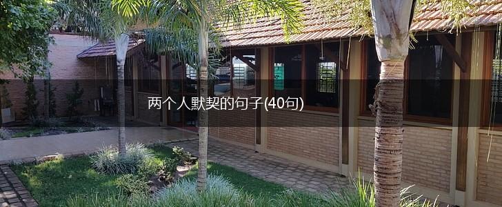 两个人默契的句子(40句),第1张