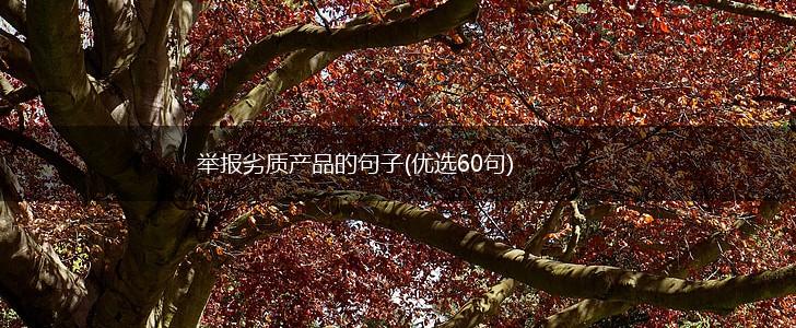 举报劣质产品的句子(优选60句),第1张