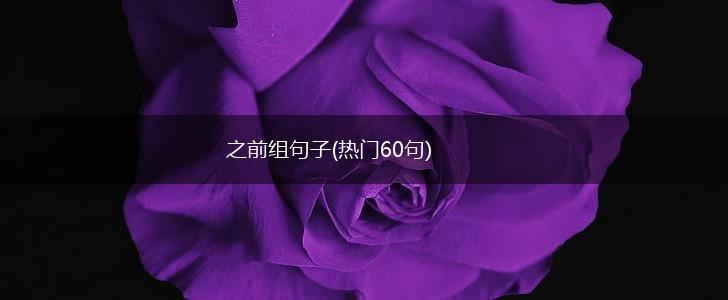 之前组句子(热门60句),第1张