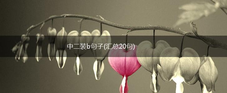 中二装b句子(汇总20句),第1张