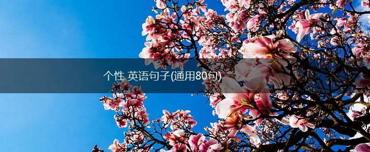 个性 英语句子(通用80句),第1张