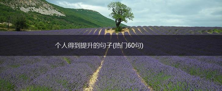 个人得到提升的句子(热门60句),第1张