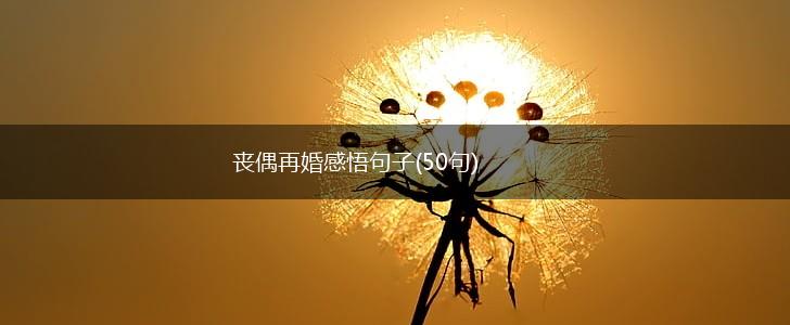 丧偶再婚感悟句子(50句),第1张