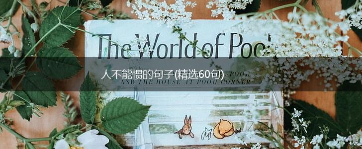 人不能惯的句子(精选60句),第1张