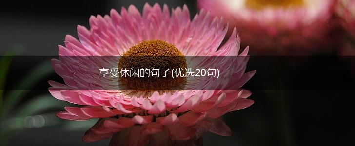 享受休闲的句子(优选20句),第1张