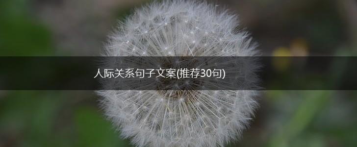 人际关系句子文案(推荐30句),第1张