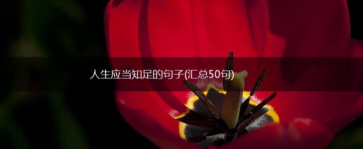 人生应当知足的句子(汇总50句),第1张